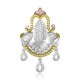 Beautifully Crafted Diamond Pendant Set with Matching Earrings in 18k gold with Certified Diamonds - LPT2229P